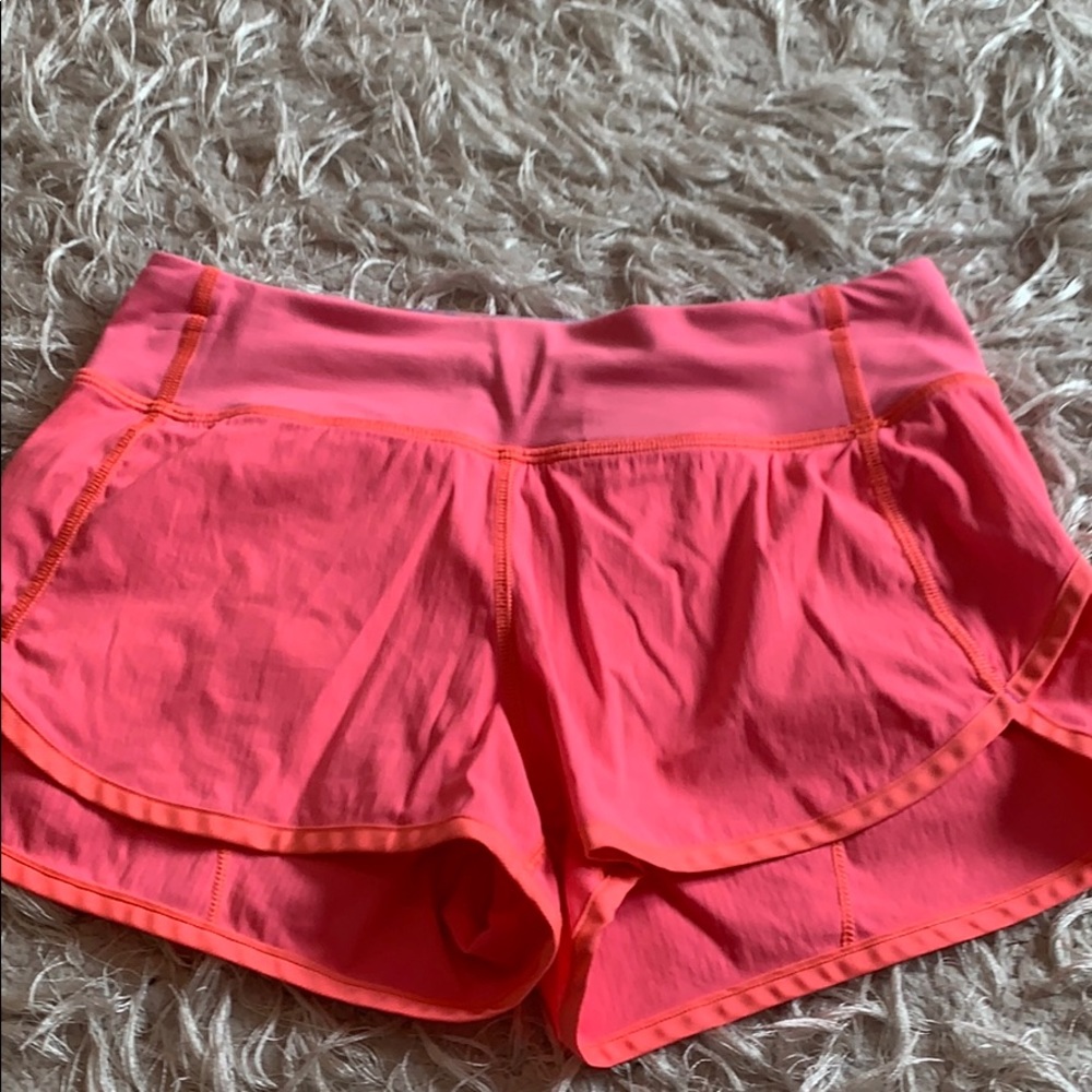 Girls ivivva neon orange shorts size 12